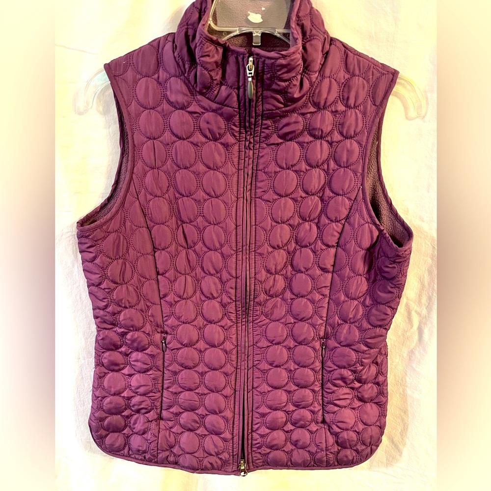 Purple Quilted Vest by Aventura